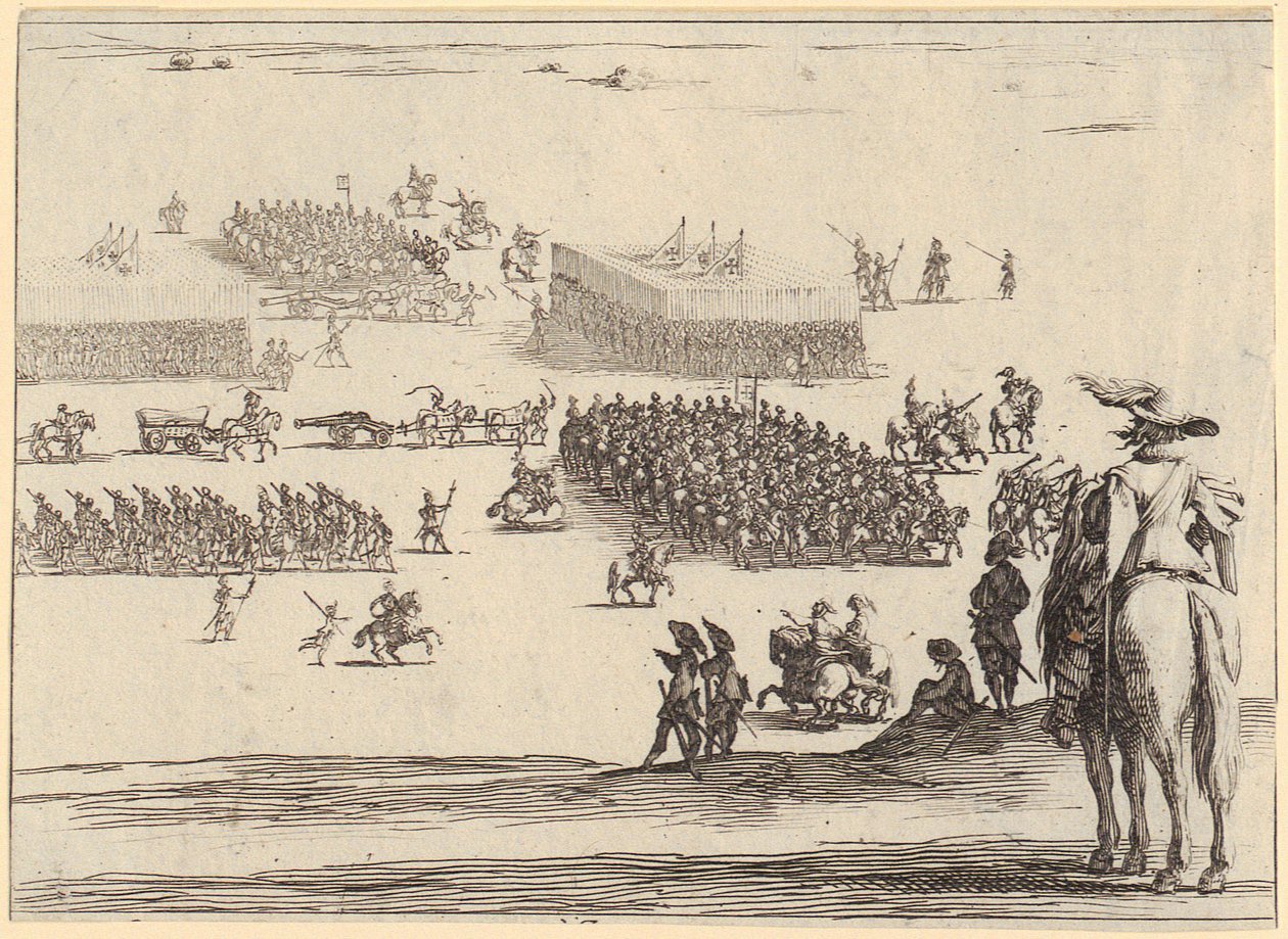 Kruisiging, blad 11 uit de serie „De kleine Passie“ door Jacques Callot