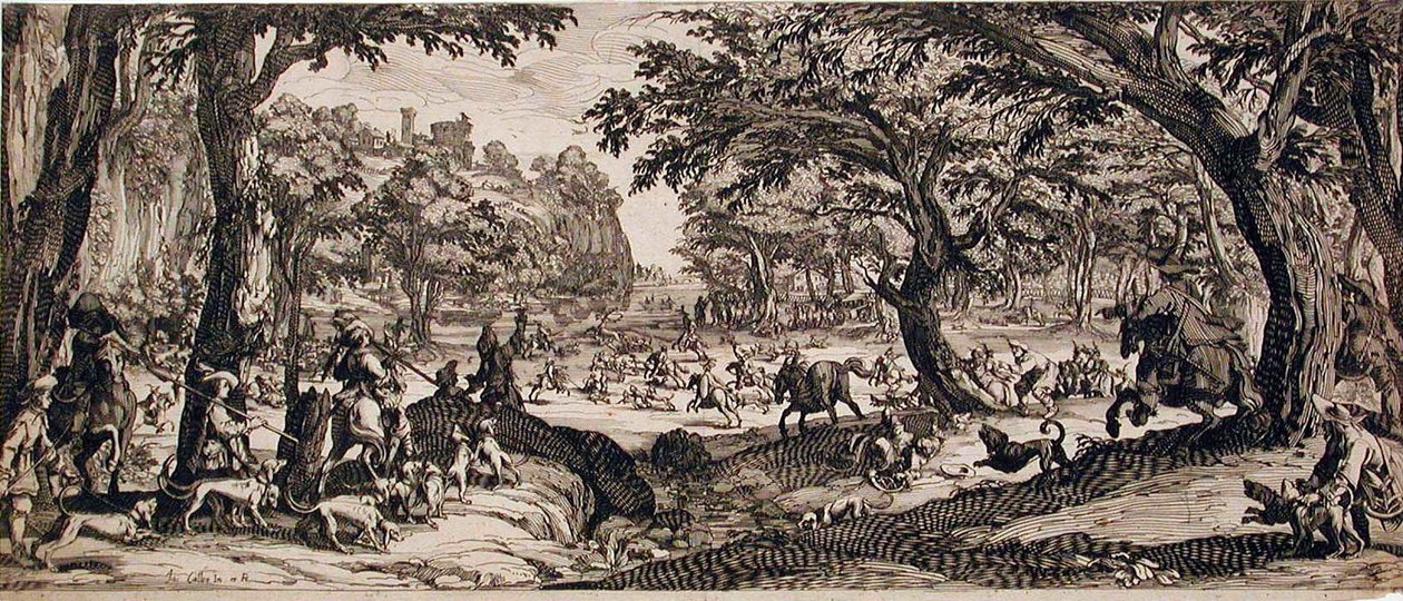 De grote jacht door Jacques Callot