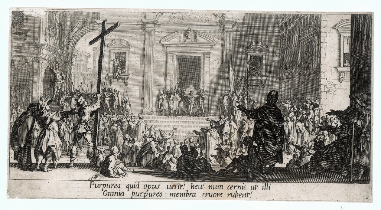 La Grande Passion, een van 7 gravures ... (gravure) door Jacques Callot