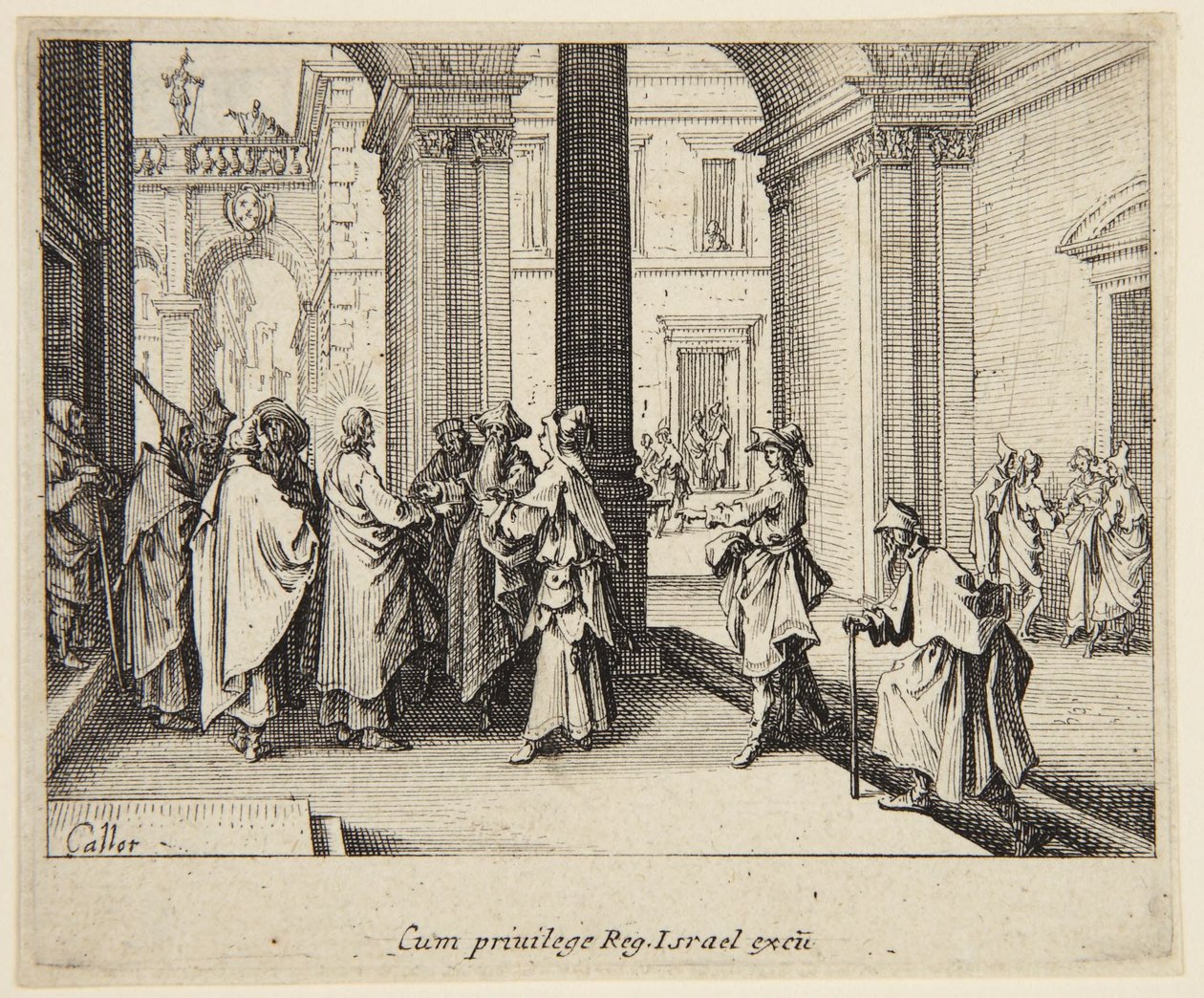 De denarius van Caesar door Jacques Callot