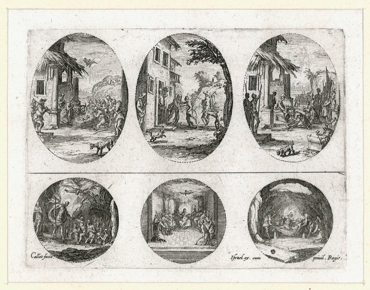 De wonderen van het lijdensverhaal ... (gravure) door Jacques Callot
