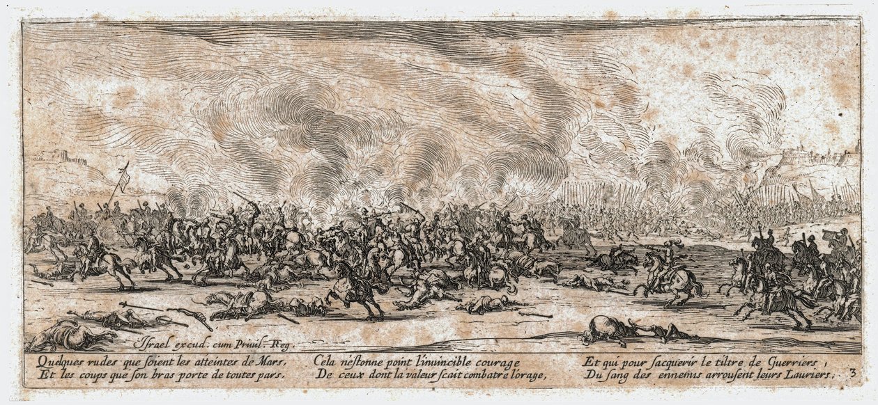 De ellende en tegenspoed van de oorlog ... (gravure) door Jacques Callot