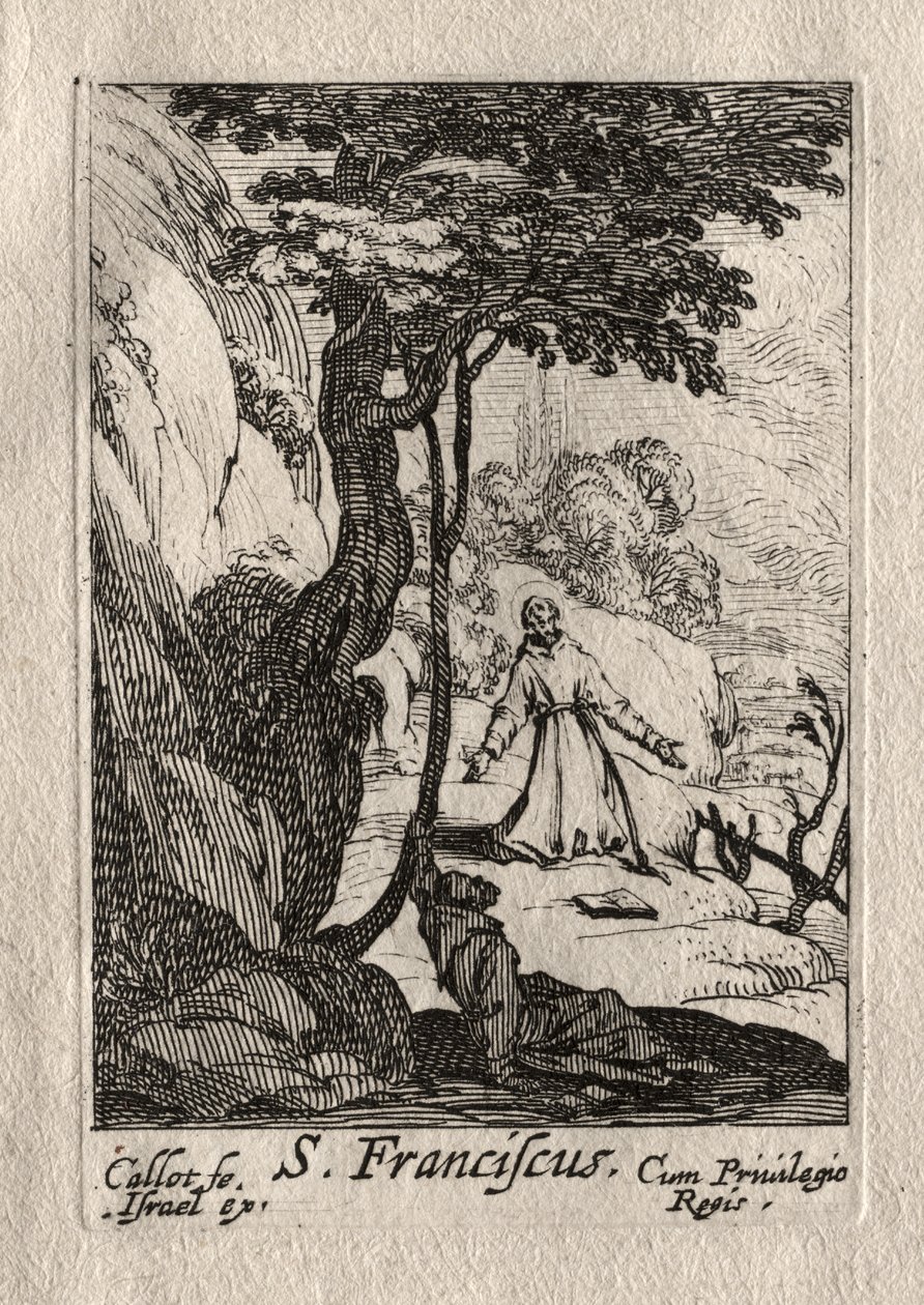 Les Pénitents: St. Franciscus door Jacques Callot