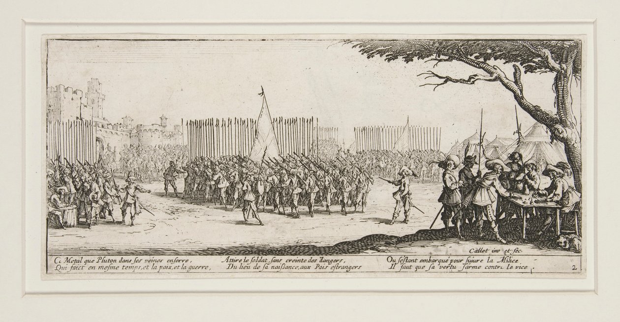 Les grandes miseres de la guerre: No. 2 - L door Jacques Callot
