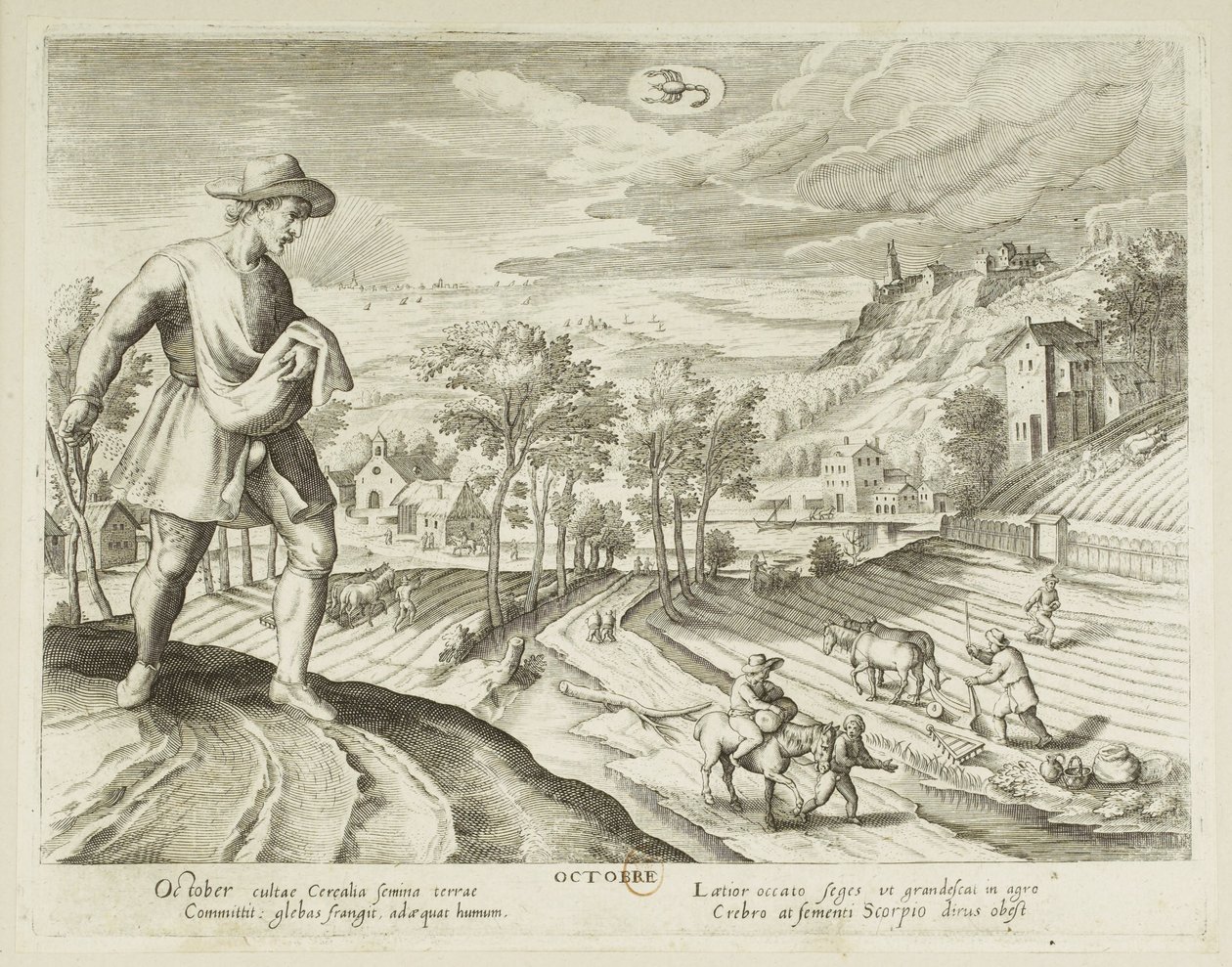 Maanden. 10, oktober door Jacques Callot