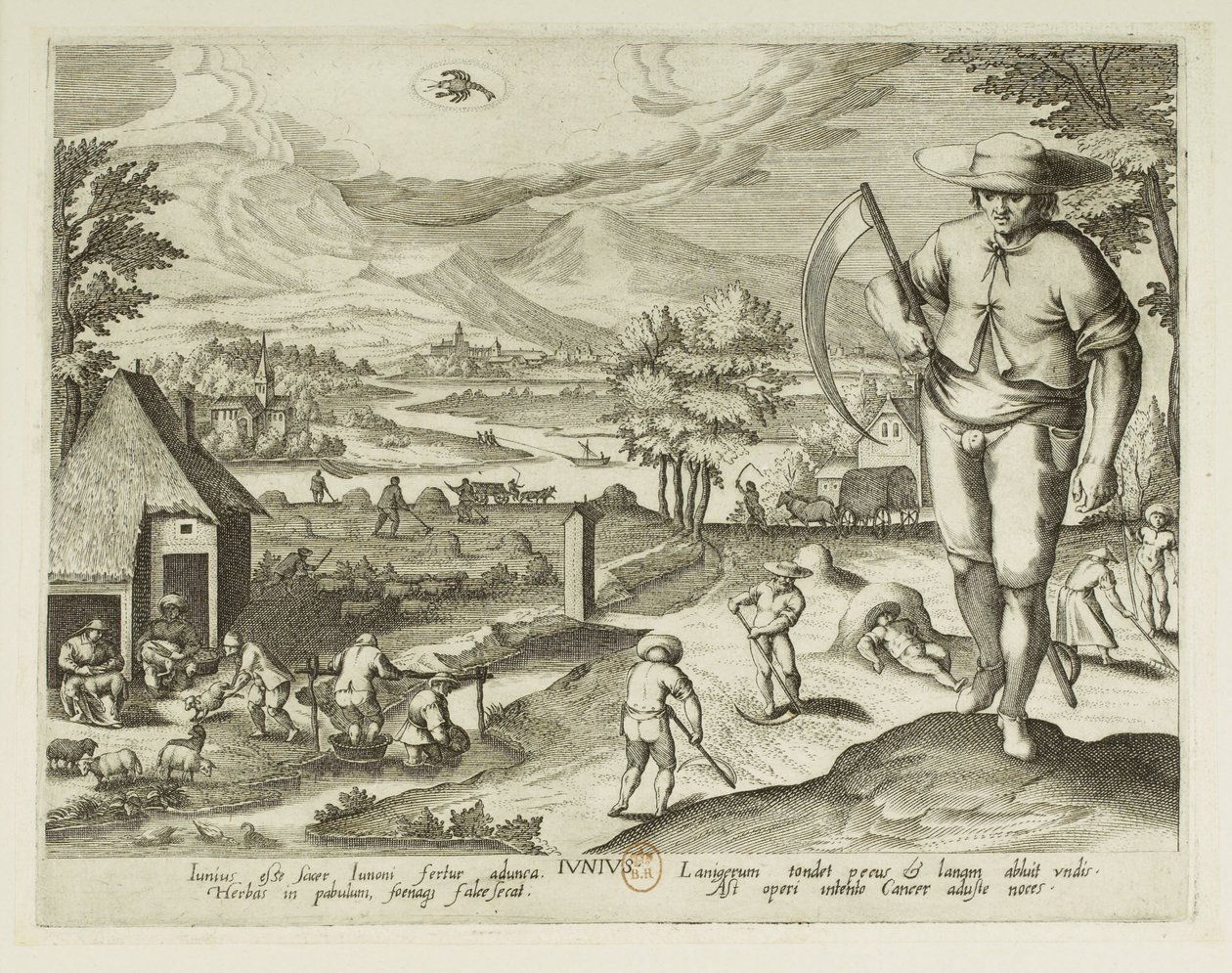 Maanden. 6, juni door Jacques Callot