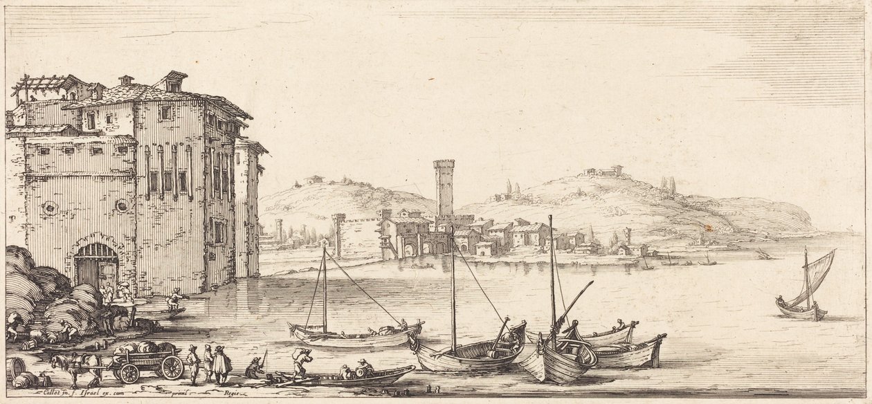 Goederen laden door Jacques Callot