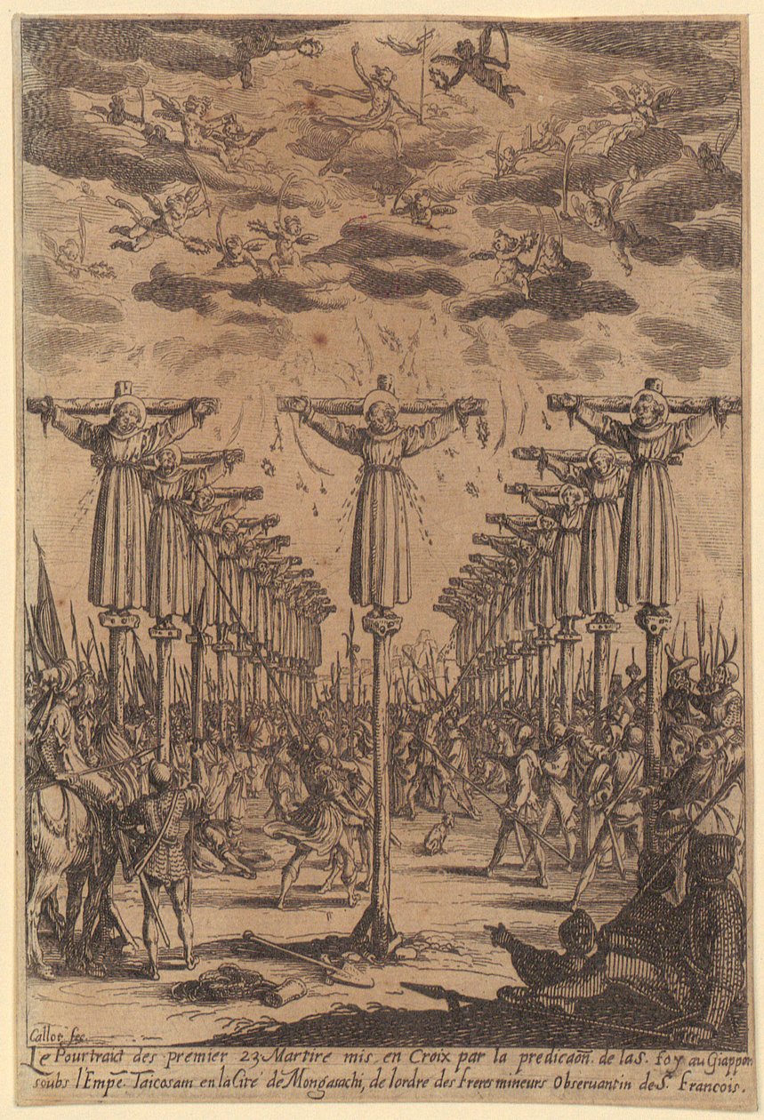 Martelaren van Japan door Jacques Callot