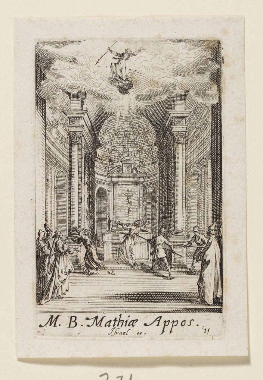 Matteüs de apostel (Mathiae Appos.) door Jacques Callot