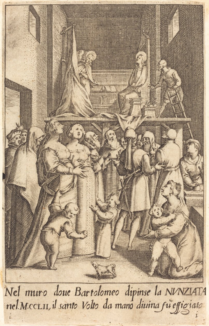 De Annunciatie door Jacques Callot