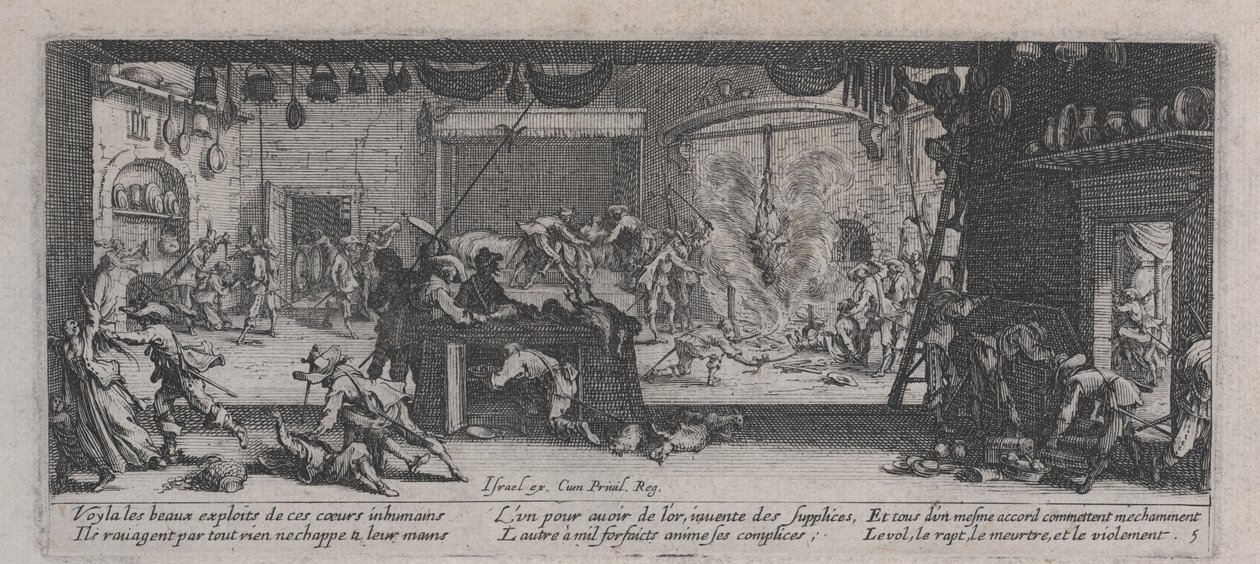 Plundering van een Boerderij, uit 