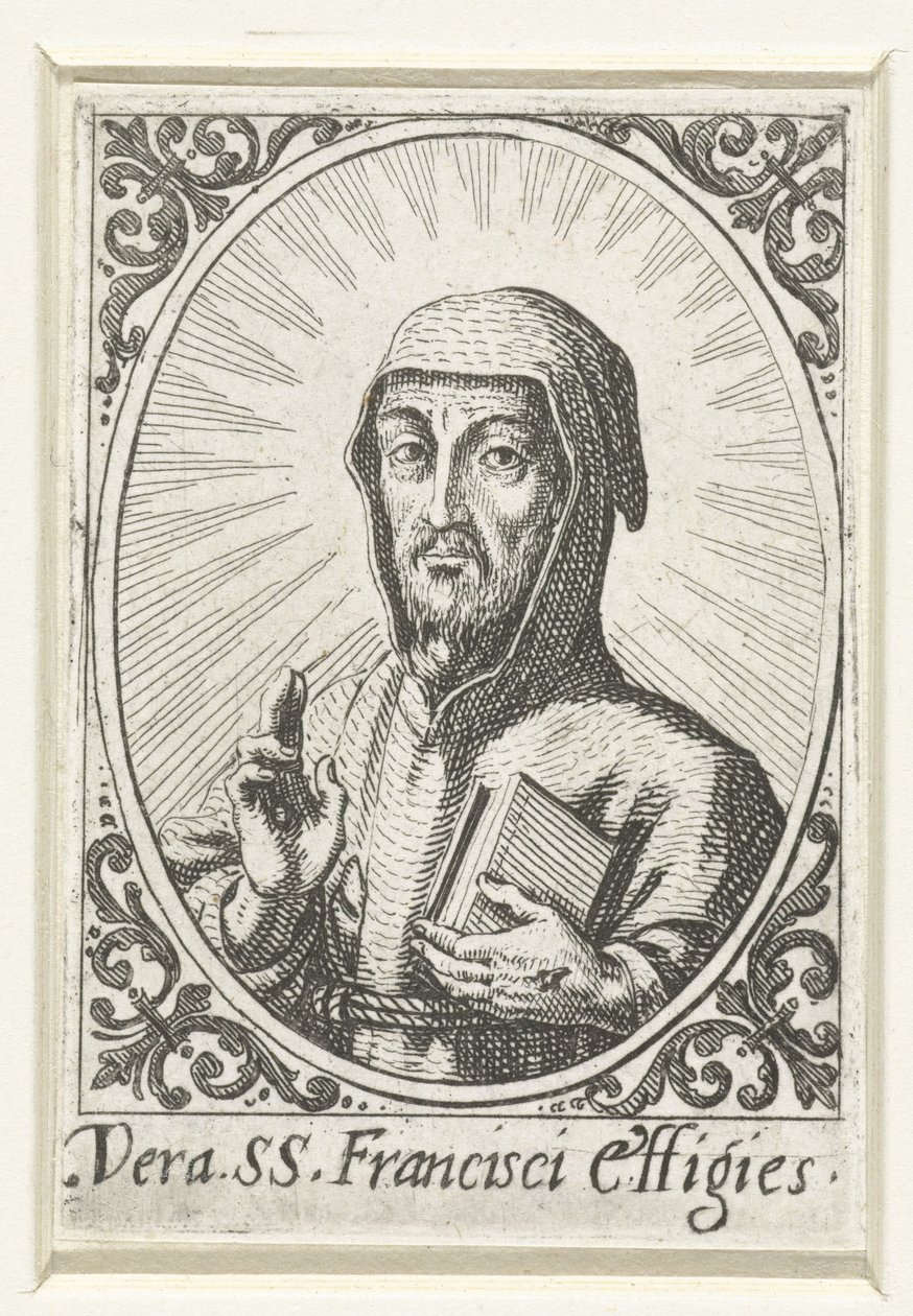 Portret van de Heilige Franciscus door Jacques Callot