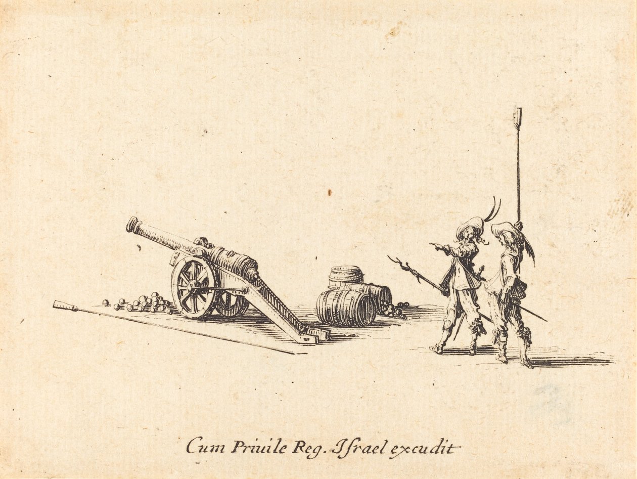 Voorbereiding om het Kanon af te Vuren door Jacques Callot