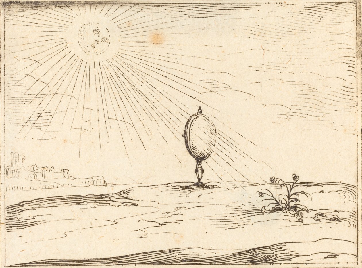 Stralen van de zon door Jacques Callot