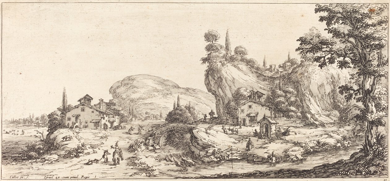 Terugkeer van de jacht, waarschijnlijk ca. 1630 door Jacques Callot