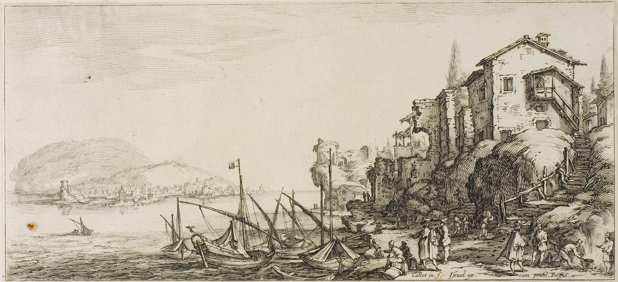 Terugkeer van de Jacht, uit Verschillende Scènes Ontworpen in Florence door Jacques Callot