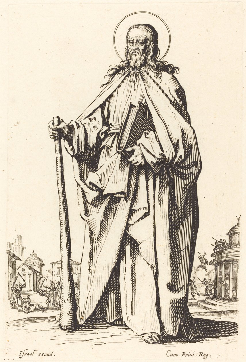 Sint Jacobus de Mindere door Jacques Callot