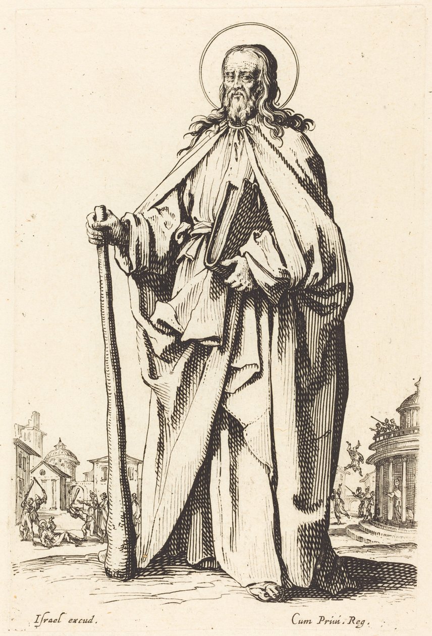 Sint-Jakobus de Mindere door Jacques Callot