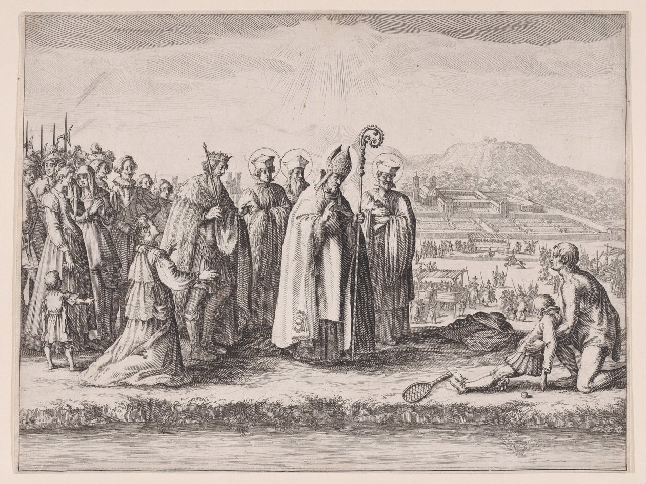 Saint Mansuy, een stuk dat ook wel Saint Mansuet of La Raquette wordt genoemd (Saint Mansuy, een stuk dat ook wel Saint Mansuet of La Raquette wordt genoemd) door Jacques Callot