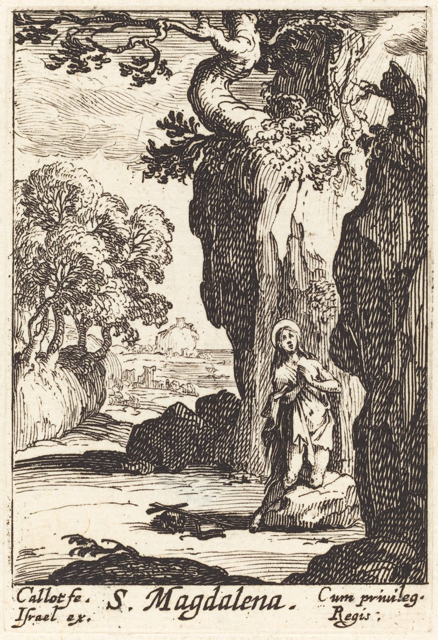 Heilige Maria Magdalena door Jacques Callot