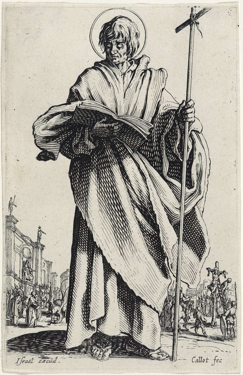 Sint Filippus uit Les Grands Apôtres, 1631 door Jacques Callot