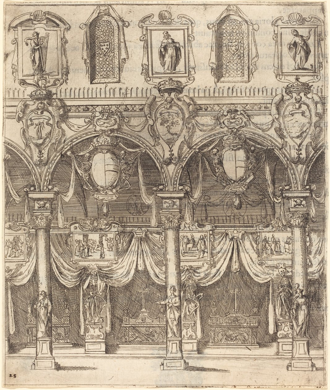 Zijbeuk van San Lorenzo, Florence door Jacques Callot