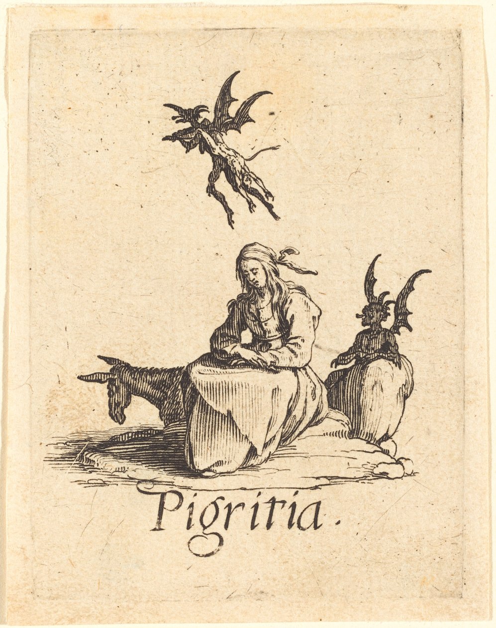 Luiheid door Jacques Callot