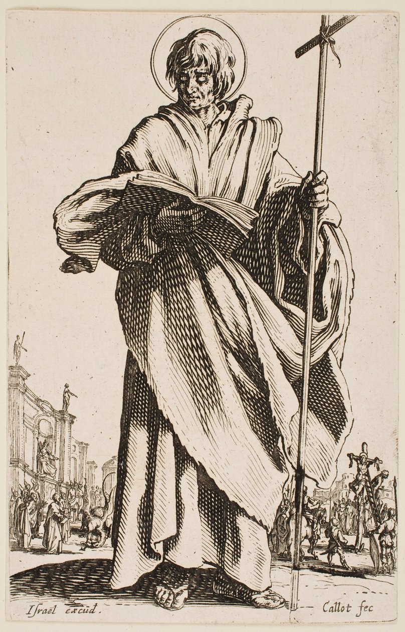 De heilige Filippus, uit de serie ‘De grote apostelen’ door Jacques Callot