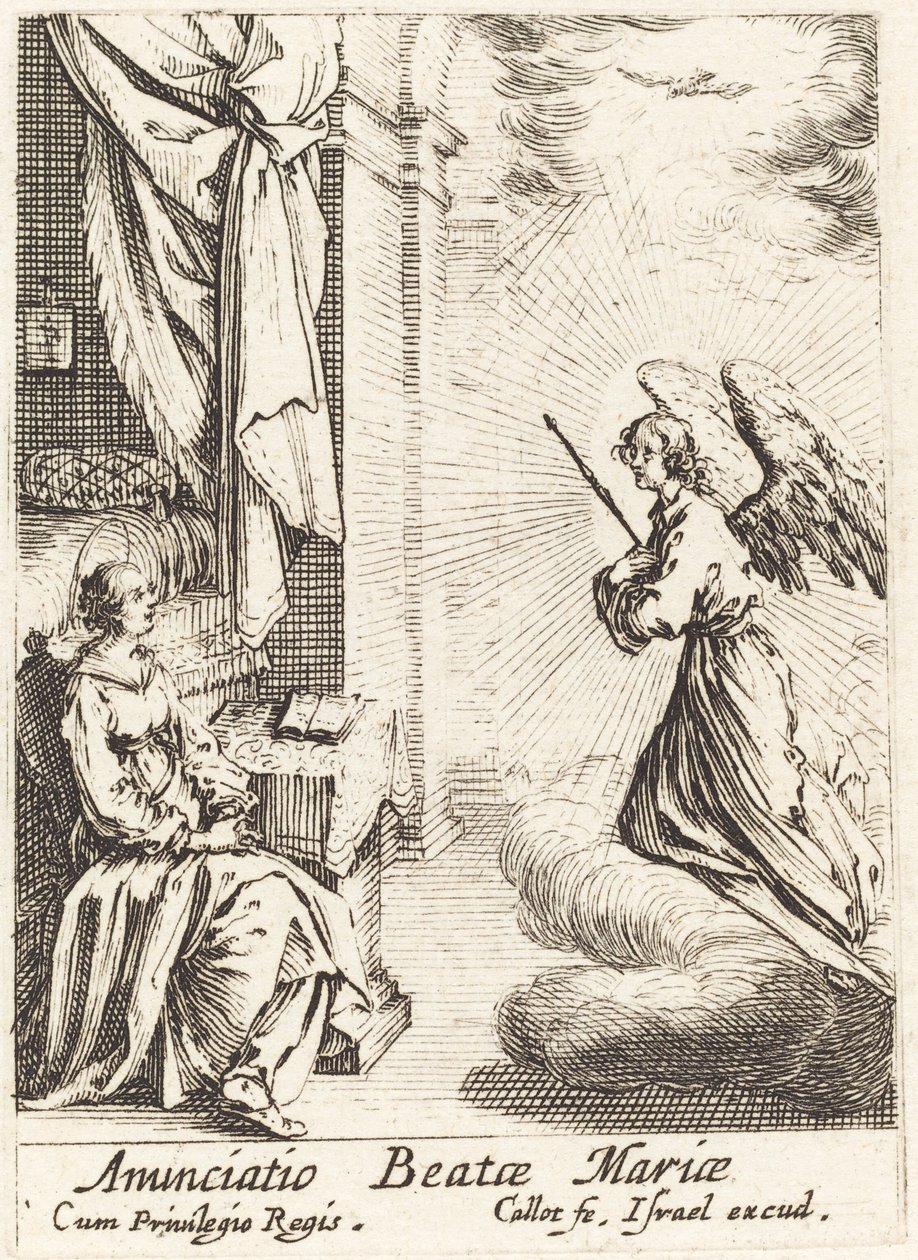 De Annunciatie door Jacques Callot