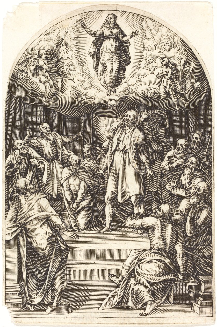 De hemelvaart door Jacques Callot