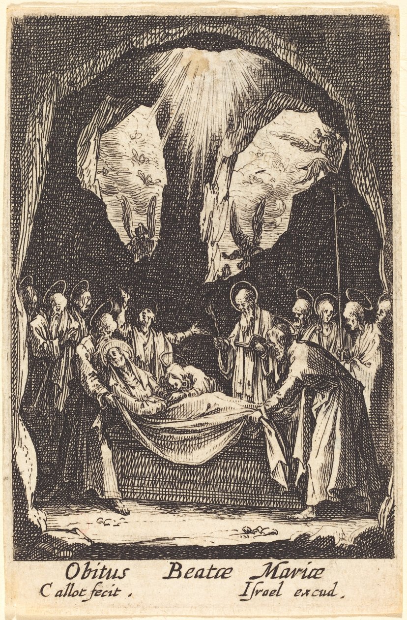 De Begrafenis van de Maagd door Jacques Callot