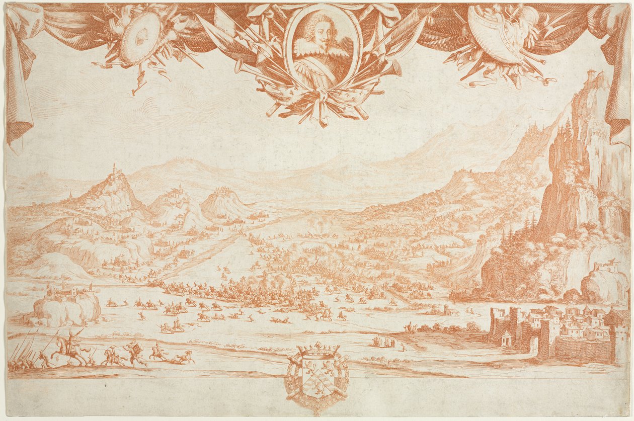 Het gevecht van Avigliamo door Jacques Callot