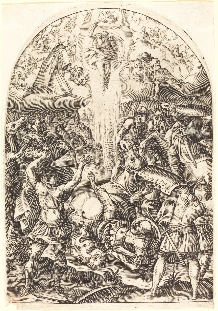 De Bekering van Sint-Paulus door Jacques Callot