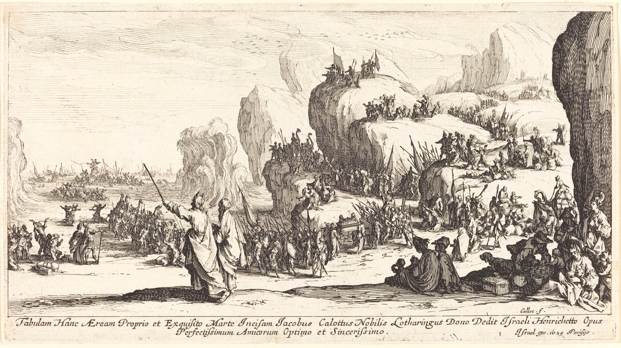 De Oversteek van de Rode Zee door Jacques Callot