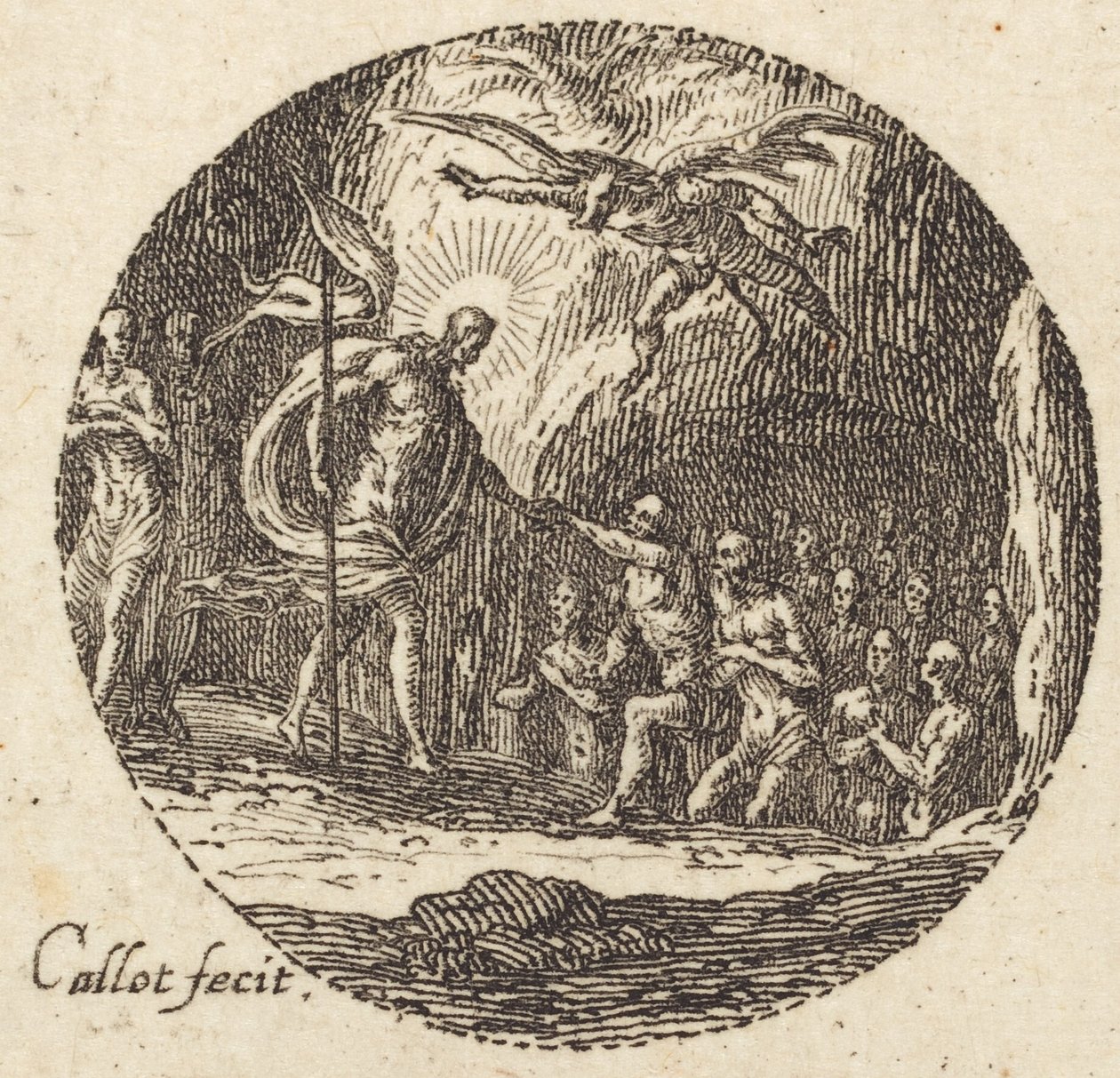 De graflegging door Jacques Callot