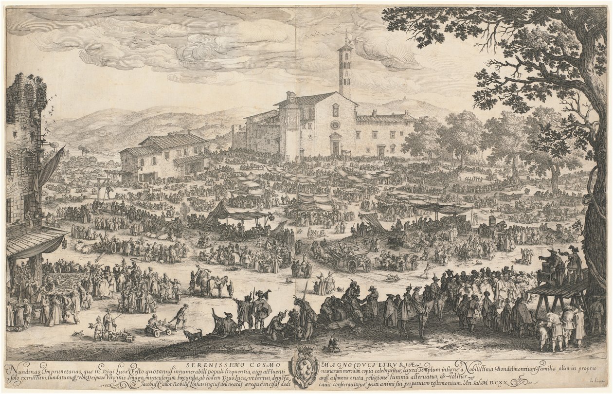 De Kermis in Impruneta door Jacques Callot