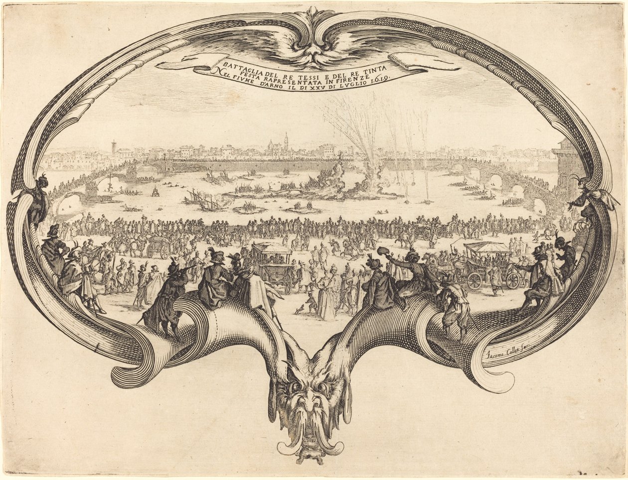 De waaier door Jacques Callot