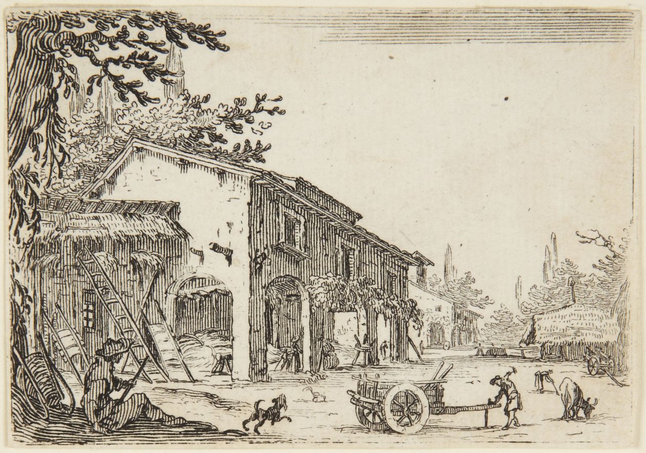 De boerderij door Jacques Callot