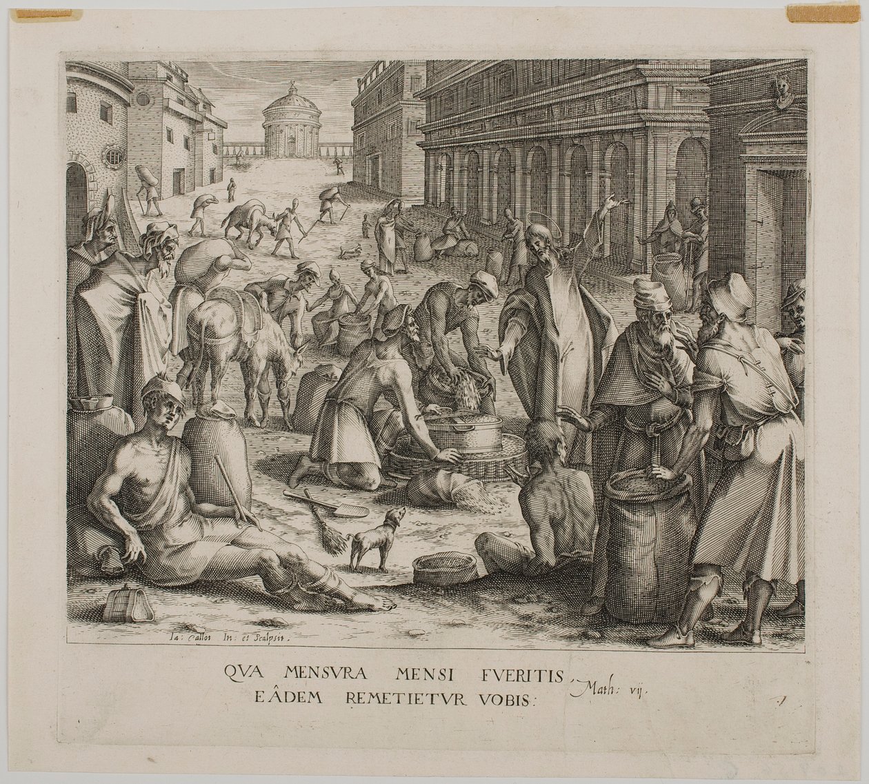 De graanmeters door Jacques Callot