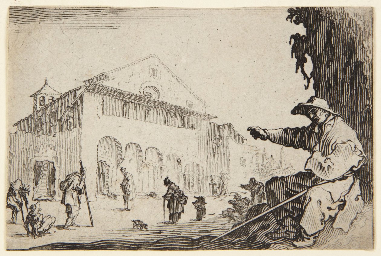 Het hospice door Jacques Callot