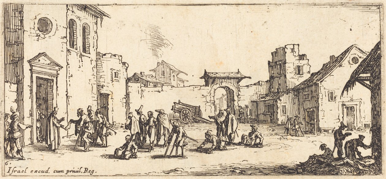 Het ziekenhuis door Jacques Callot
