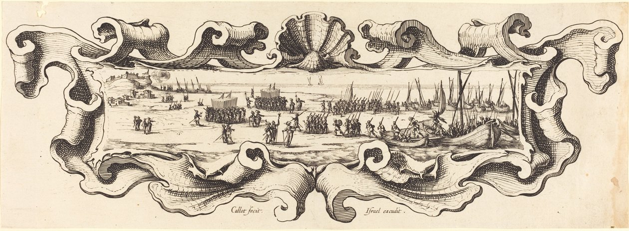 De landing van de troepen door Jacques Callot