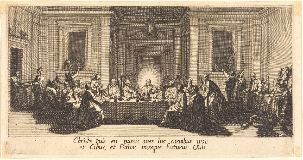 Het Laatste Avondmaal door Jacques Callot