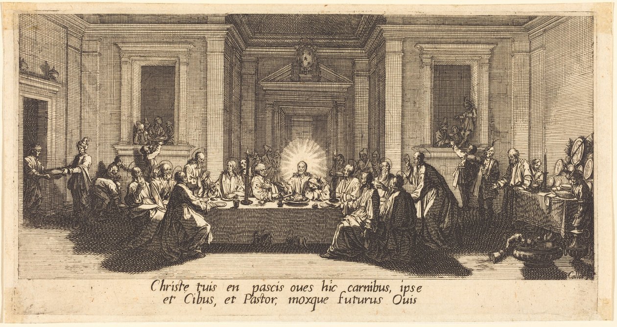 Het Laatste Avondmaal door Jacques Callot