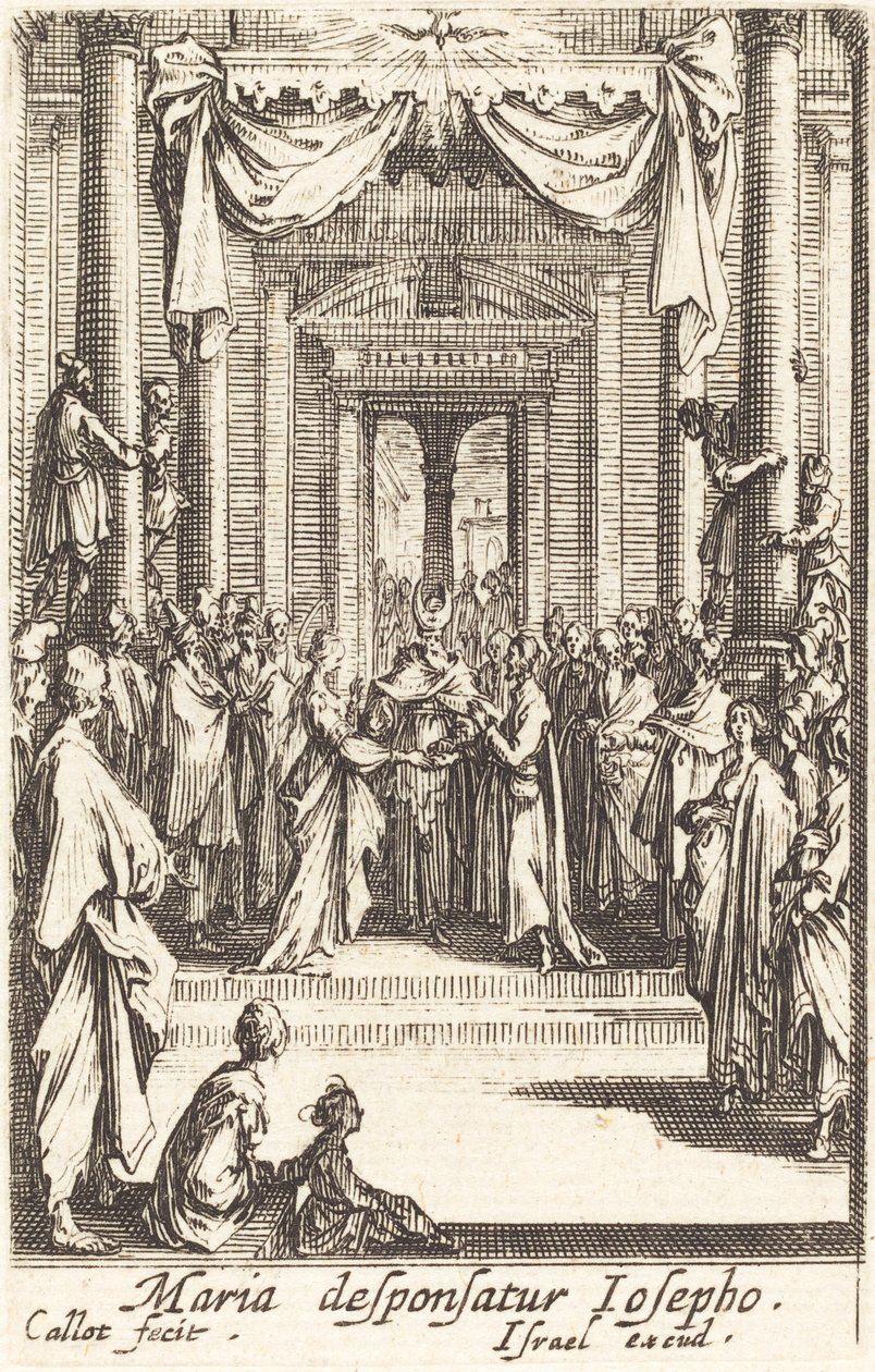 Het Huwelijk van de Maagd door Jacques Callot