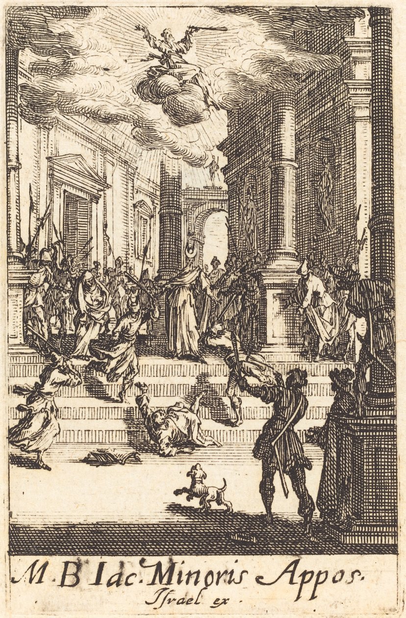Het martelaarschap van Sint Jacobus Minor, ca. 1634-1635 door Jacques Callot