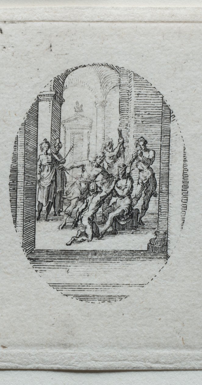 De Mysteriën van de Passie: Christus Gekroond met Doornen door Jacques Callot