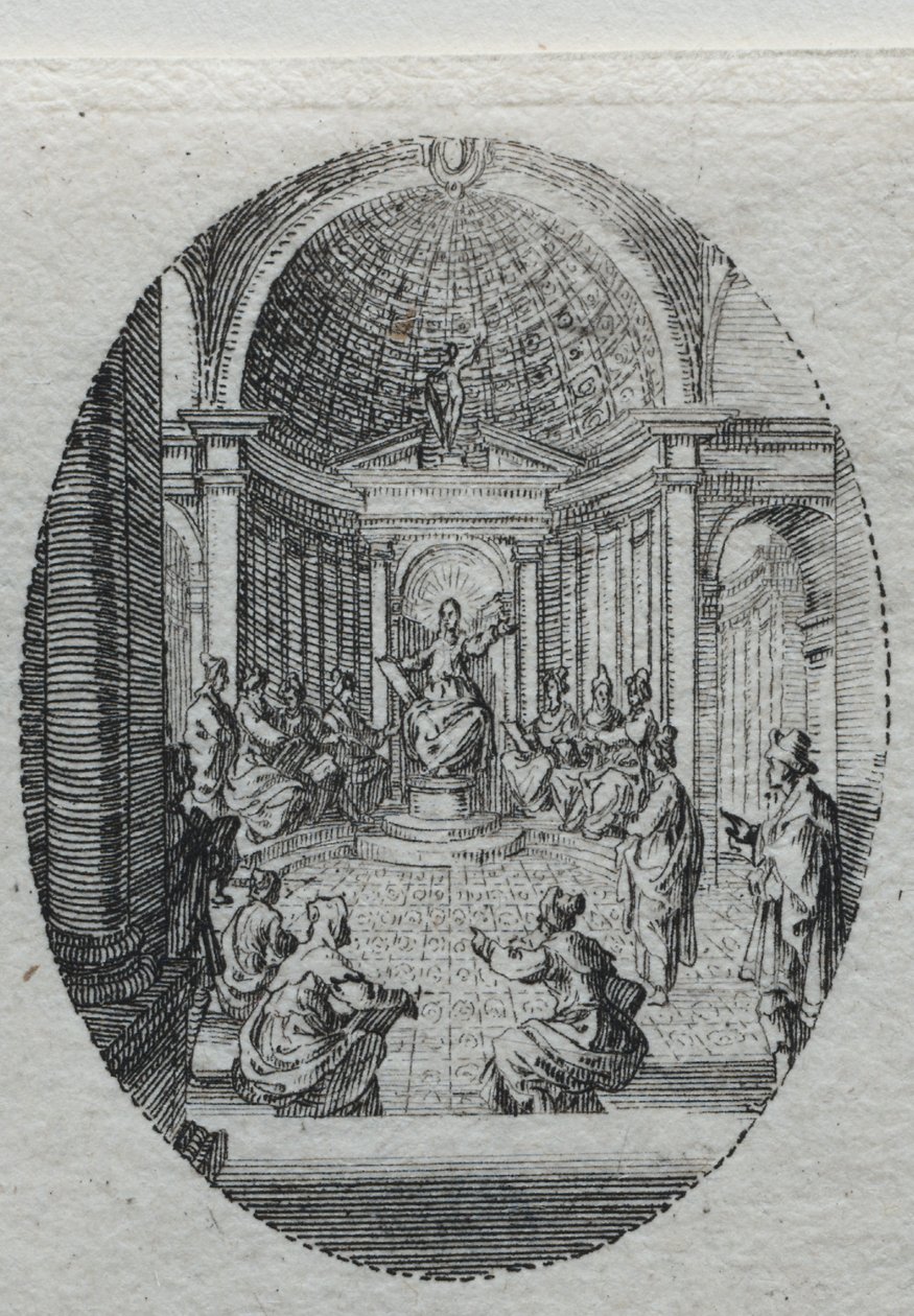 De Mysteries van de Passie: Christus in discussie met de Doktoren door Jacques Callot