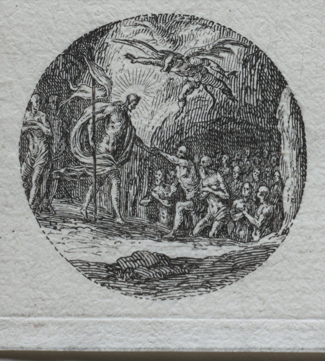 De Mysteries van de Passie: De Nederdaling in de Limbo door Jacques Callot