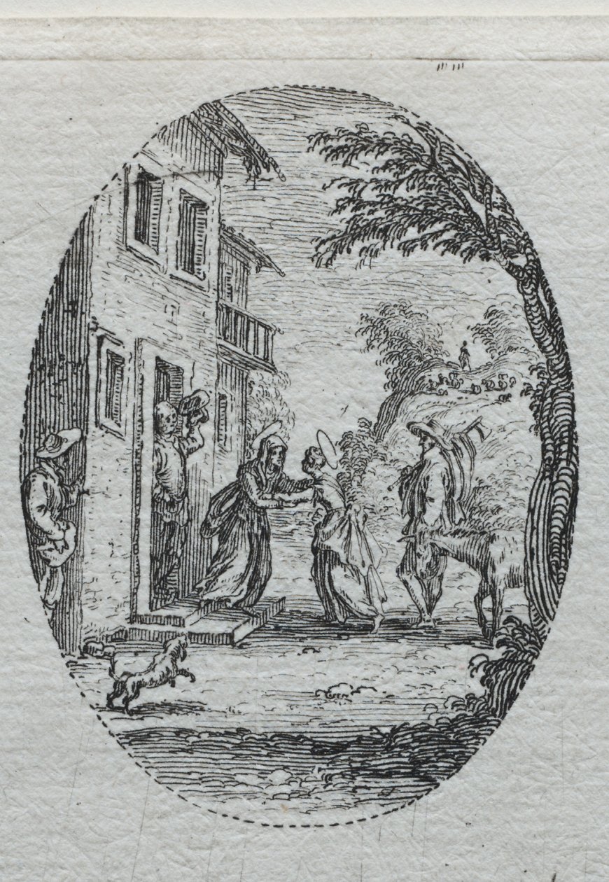 De Mysteries van de Passie: De Visitatie door Jacques Callot